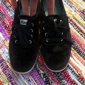 Velvet keds shoes